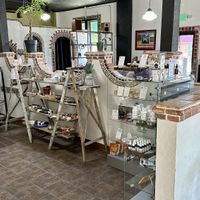Wellness products area   at Yafay Organic Bistro in Sandpoint