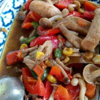 菜色搭配很好看 at Baan Chey - บ้านเจ in Nan