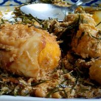 香辣炸蛋 at Baan Chey - บ้านเจ in Nan