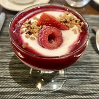 Strawberry, cream and biscuit   at Giornotte in Abu Dhabi