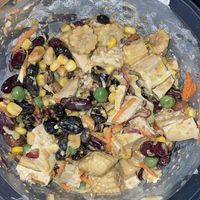  Salads from the bar. Choose your own ingredients and mix with some vegan sauce. Find fresh veggies, protein options (tempeh, tofu) as well as nuts, grains and seeds  at Cold storage  in Kuala Lumpur