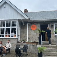  Cafe had lovely outdoor and indoor seating at Orange Cafe Bar in Mousehole