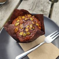 Spiced apple muffin at Orange Cafe Bar in Mousehole