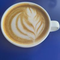 Flat white (oat) at The Capsule Cafe in Ericeira