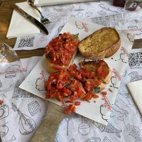 bruschetta  at Akademia Italia in Budapest