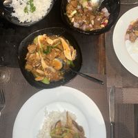 mock duck mushroom (no oytser sauce) and kong pao mock duck (wasn‘t spicy at all, yummy)  at Senani by Oak Ray in Kandy