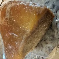 Peach upside down cake  at Buttafly Kisses Vegan Treats in Austell