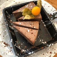 Chocolate cheesecake  at Avatara Pizza in Calgary
