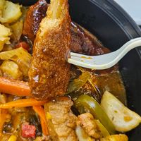 Vegan chicken at Uptown Veg BK in Brooklyn