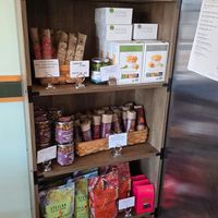 Those Maui Monk Pretzels at the bottom are the BEST! at Cleveland Vegan in Lakewood