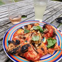 Portobello mushroom pizza at Fillmore's in Kiama