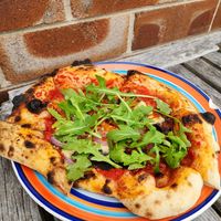 Pumpkin and red onion with vegan blue cheese at Fillmore's in Kiama