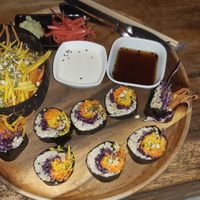 Raw sushi at Orion Cafe in Koh Phangan