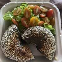 Delicious lox bagel   at Orion Cafe in Koh Phangan