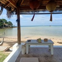 Vegan breakfast in a beautiful setting at Orion Cafe in Koh Phangan
