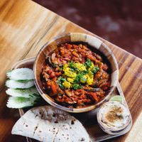 Vegan Shakshouka  at Orion Cafe in Koh Phangan