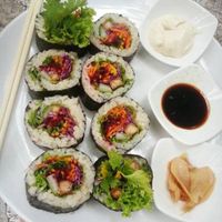 Vegetarian Suchi at Orion Cafe in Koh Phangan