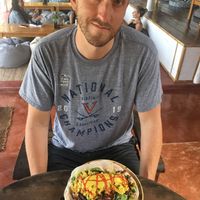 The breakfast burrito  at Orion Cafe in Koh Phangan