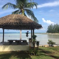 Our view from our breakfast table at Orion Cafe in Koh Phangan