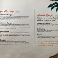 Updated menu  at Orion Cafe in Koh Phangan