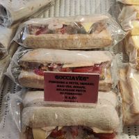 Veggie panino with vegan mayo at Bar Al Pescatore in Vicenza