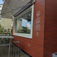 Outside at Burger Point in Warsaw