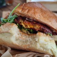 Burger at Burger Point in Warsaw