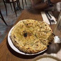 Garlic bread  at Pizzeria Eden Barcelona in Barcelona