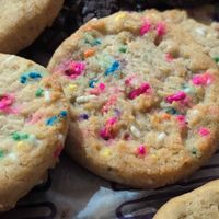Vegan birthday cake at Insomnia Cookies in Jacksonville