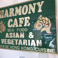 Sign  at Harmony Cafe in Washington
