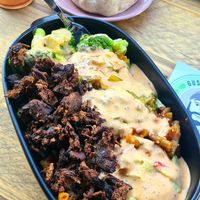 Box with teriyaki "beef" 🌱👍😊 at Gustav Grün in Hamburg