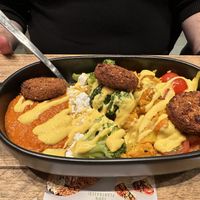 With Falafel  at Gustav Grün in Hamburg