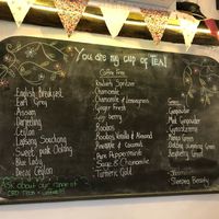 Excellent Tea Menu at The Heron Cafe in Corbridge