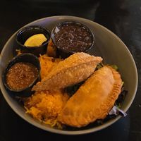 Spicy mushroom and vegan chorizo empanada bowl at Makers & Finders - Henderson in Henderson