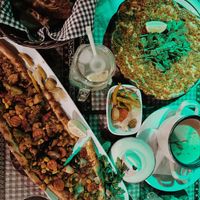 Vegan Lahmacun, Vegan Pide, Mercimek Çorba and Homemade Limonata  at Alesta in Kyrenia