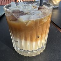 Ice Coconut latte  at Zoku in Vienna