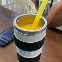 Mango smoothie at Wrappy Yappy in Penang
