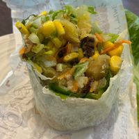 Mock meat wrap (half) at Wrappy Yappy in Penang