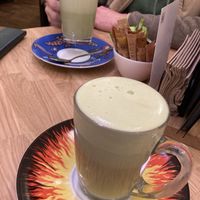 Matcha latte  at Bagels & Beans in Eindhoven