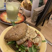 Warm bagel  at Bagels & Beans in Eindhoven