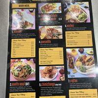 Menu  at El Classico Taco in Kirribilli