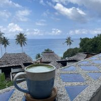 Matcha latte   at PRANA Cafe Holistic Food in Koh Tao