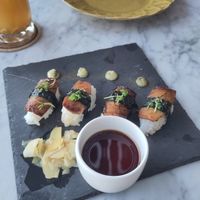 King Oyster Mushroom Nigiri at Plant Bistro in Ubud