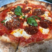 Spicy pizza at Plant Bistro in Ubud