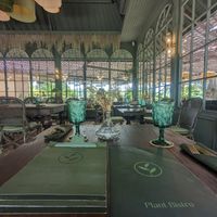 Overview from the interior area at Plant Bistro in Ubud