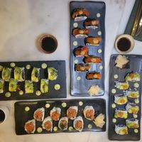 Vegan sushi at Plant Bistro in Ubud