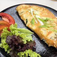 Spinach omelette   at Plant Bistro in Ubud