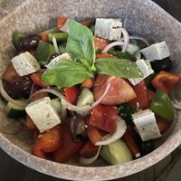 Greek salad   at Plant Bistro in Ubud