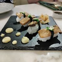 Mushroom nigiri at Plant Bistro in Ubud