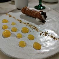 Canoli with sweet ricotta and lemon curd at Plant Bistro in Ubud